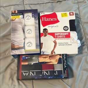 Nautica White Undershirts Multi-Pack